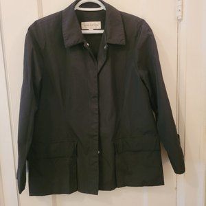 2/$40 Ladies Black Jacket Windbreaker - Jones New York Medium